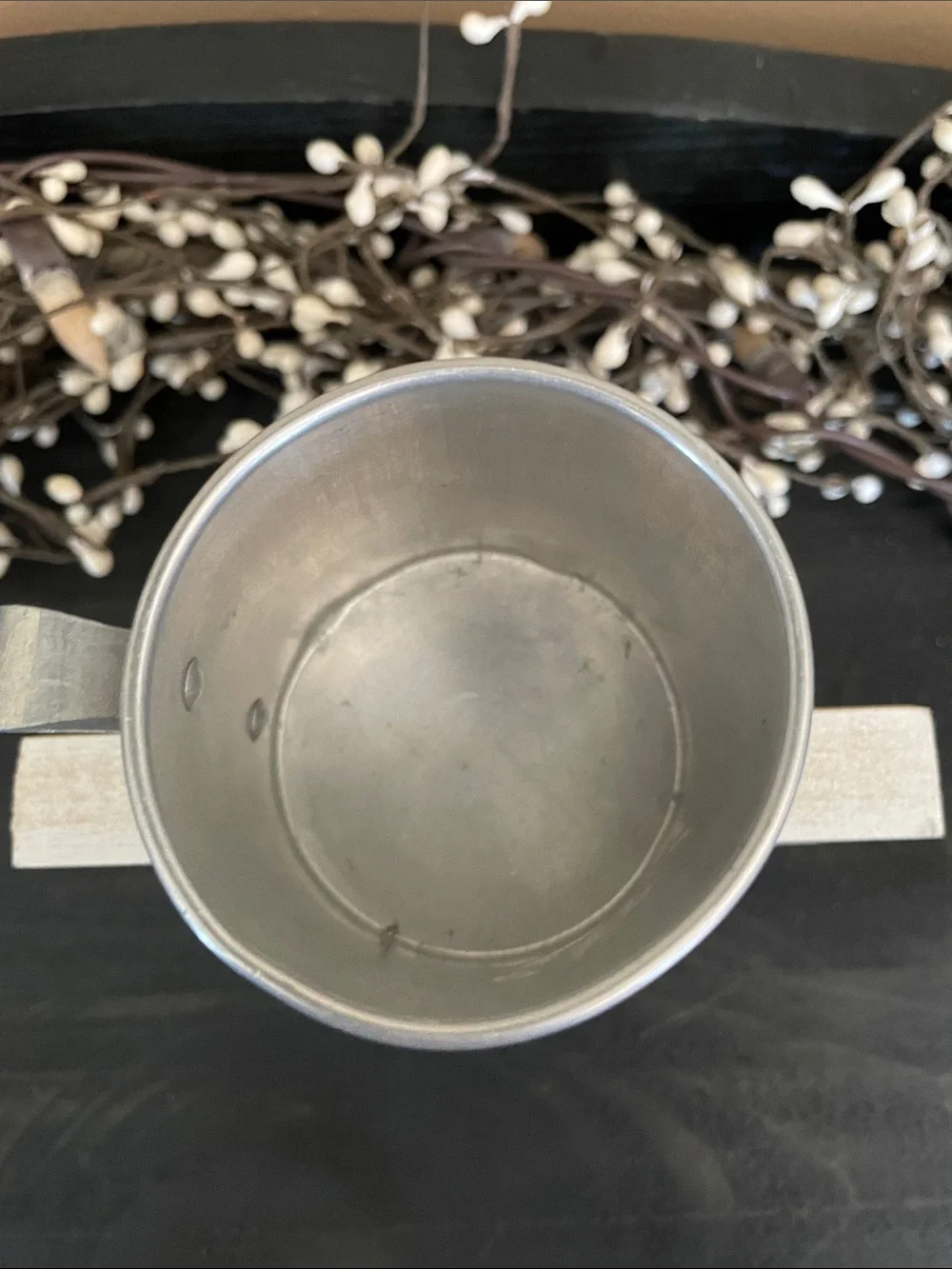 Vintage-Style Mini Silver Hand Engraved Tin Cup - Gettysburg, PA Souvenir